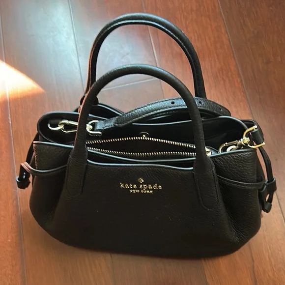 Kate Spade Black Leather Handbag - Picture 1 of 8